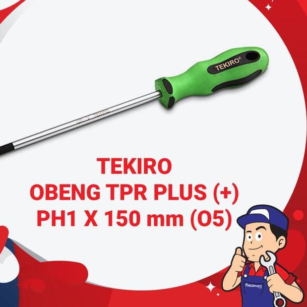 Tekiro Obeng TPR Plus (+) PH1 x 150 mm (O 5)