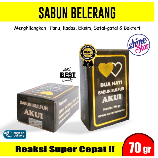 SHINE STAR - BISA COD -Sabun Sulfur Belerang /Sabun Belerang /Sabun Gatal Kurap Kudis Kadas - Sabun Akui Original