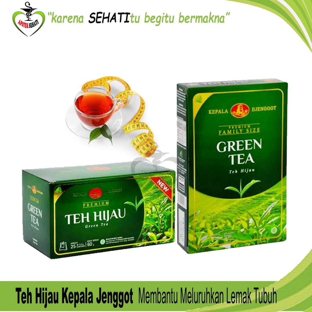 Teh Hijau Kepala Djenggot Teh Diet Alami Green Tea Jenggot