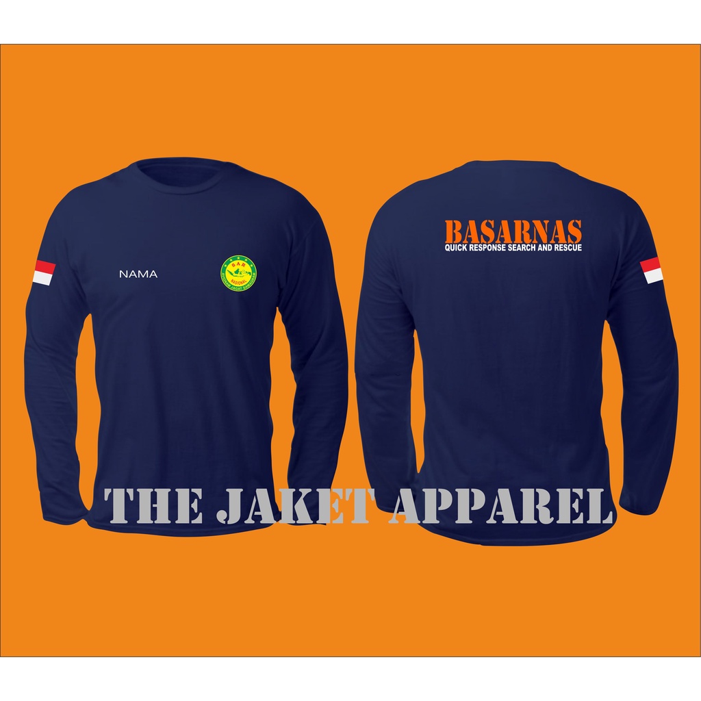 KAOS BASARNAS / LONGSLEVEE BASARNAS / TIM SAR BASARNAS