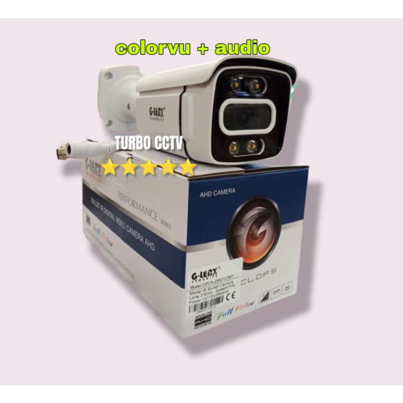 KAMERA CCTV GLENZ 2MP COLORVU + AUDIO