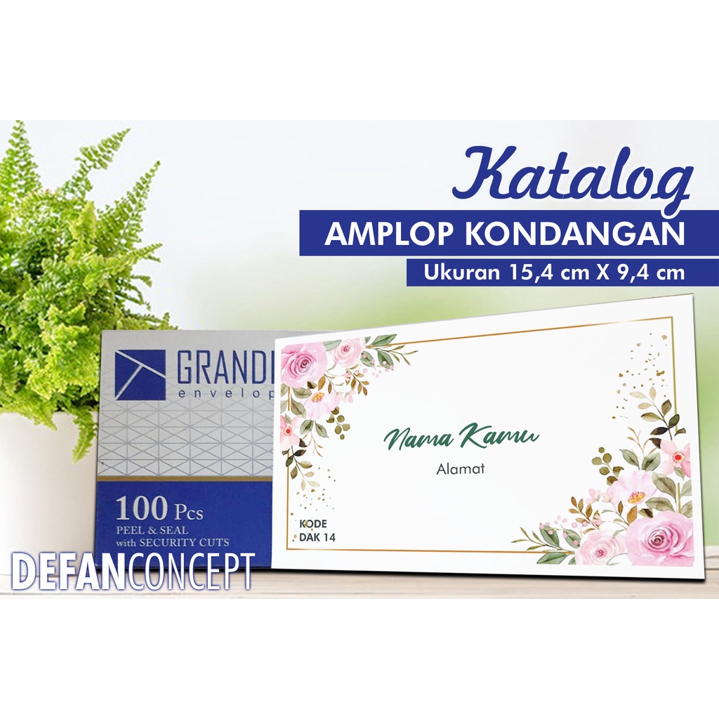 

AMPLOP GRANDIA UNDANGAN CUSTOM NAMA & ALAMAT, CANTIK & ELEGAN