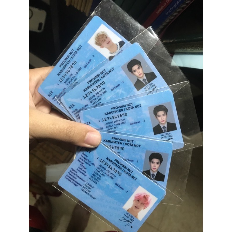 Fake ktp nct 127 dream Jaehyun Mark id card unofficial fanmade