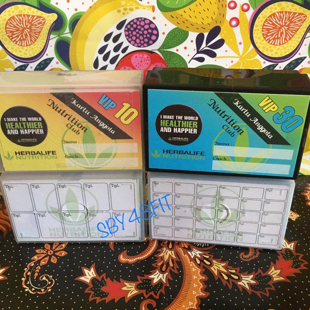 Kartu VIP 10 dan 30 / Kartu Pelanggan NC Herbalife / Kartu NC