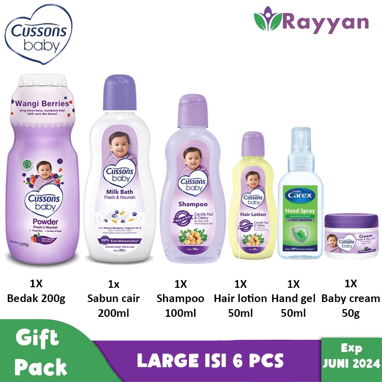 Cusson Baby Gift Set / Paket Kado Melahirkan Cussons/ Kado Bayi Baru Lahir Cussons Ukuran Besar-6