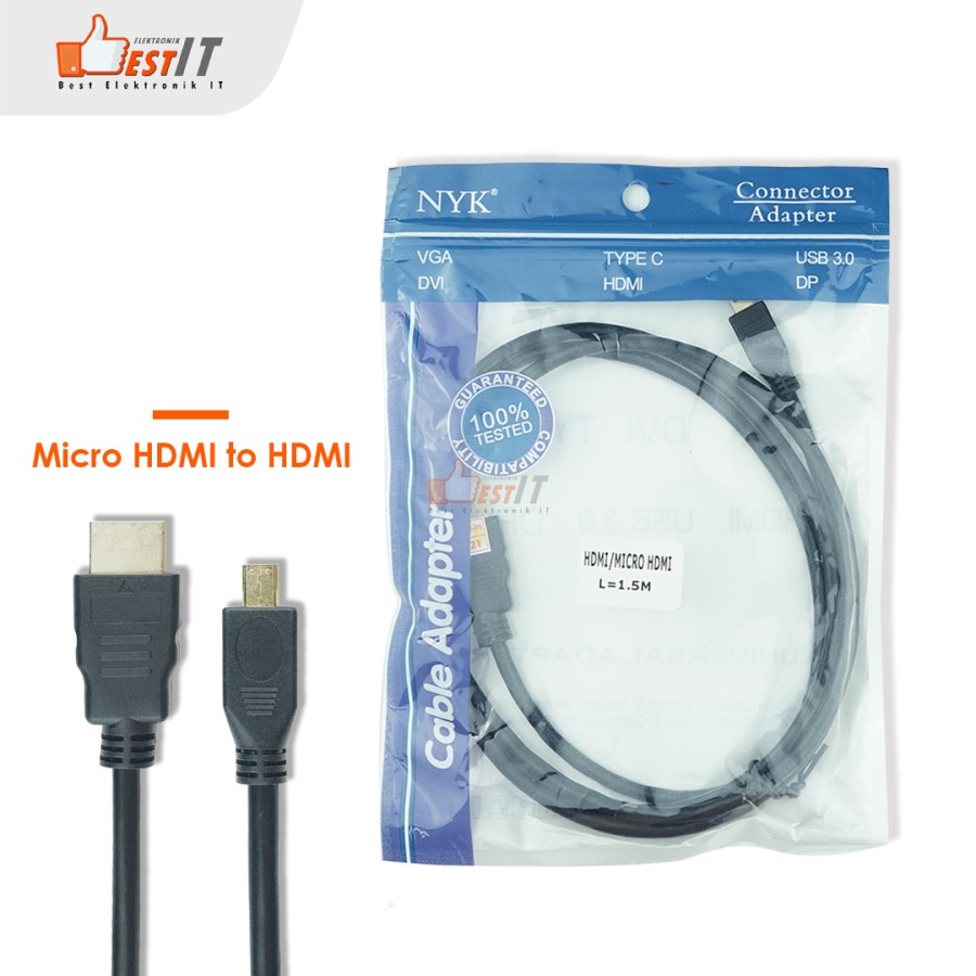 Kabel Micro HDMI to HDMI NYK Original