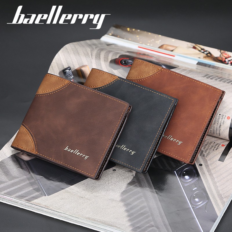 BAELLERRY DR035 Dompet Pria Bahan Kulit PU Leather Premium WATCHKITE WKOS