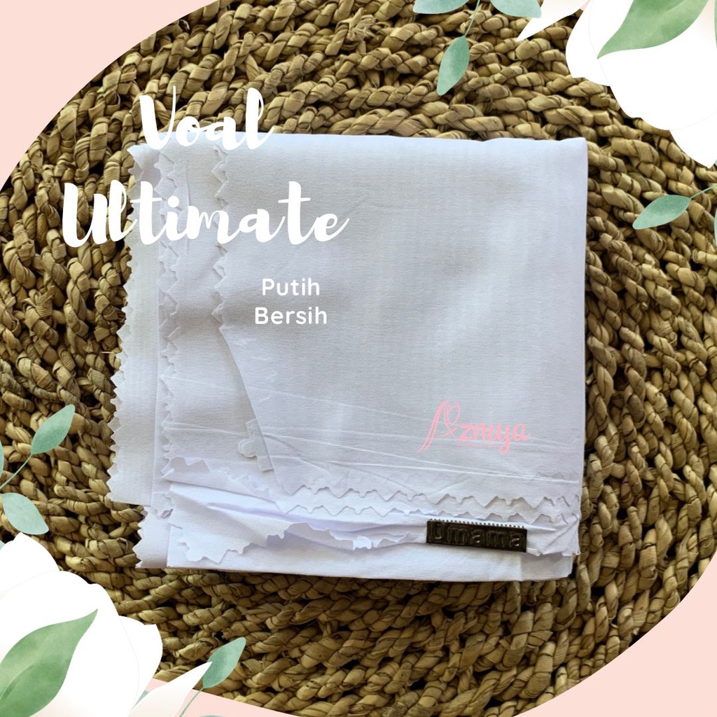 Jilbab Segiempat Voal Miracle Plain Umama VOAL ULTIMATE 110x110 PART 4-PUTIH