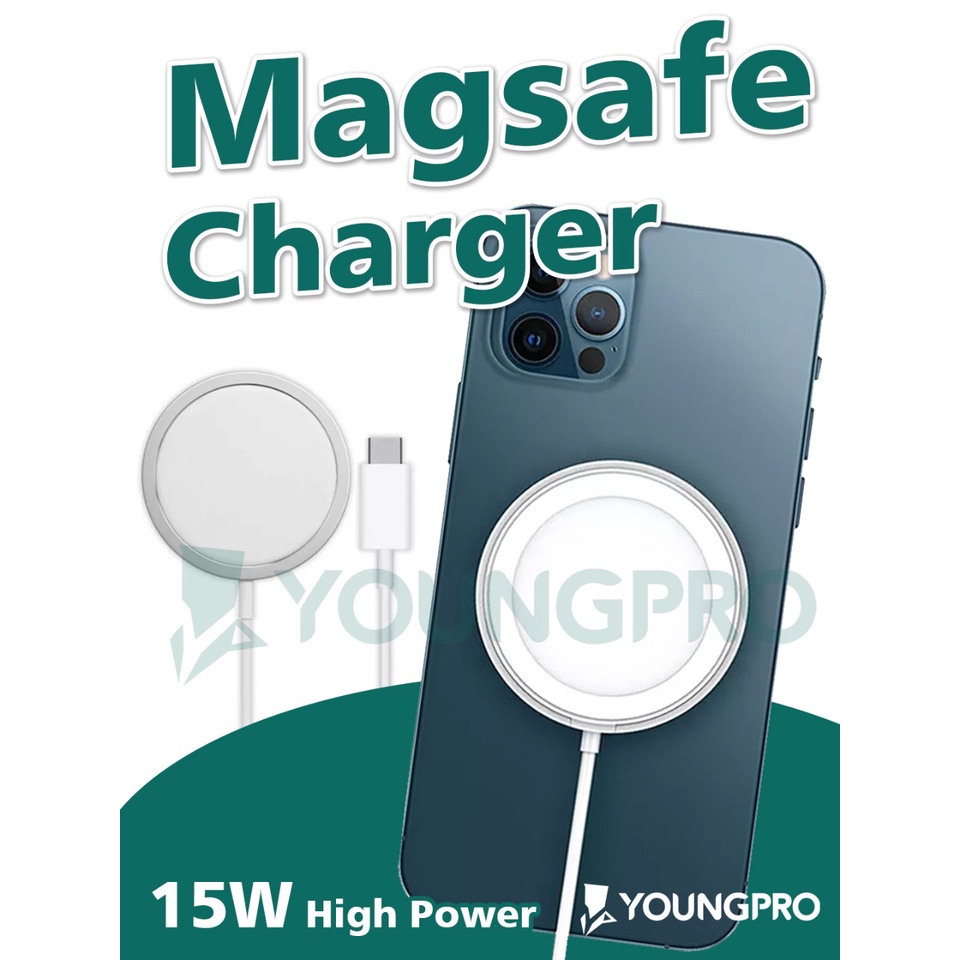 Wireless Charger YOUNGPRO 15 Watt Fast Charging - Wireless Charging Magnectic