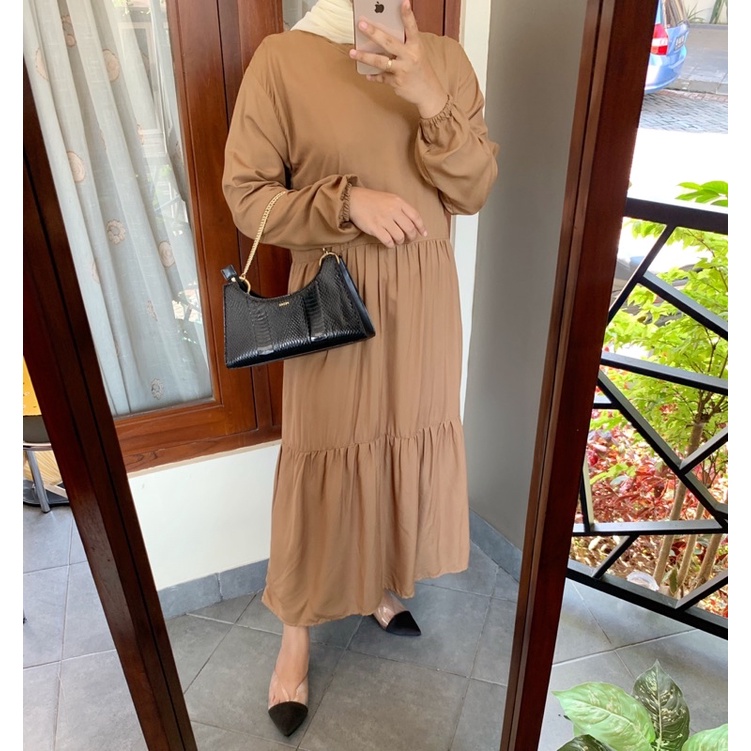 SABRINA MIDI DRESS RAYON REMPEL // DRESS RAYON NON BUSUI