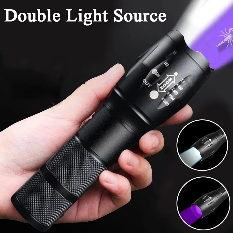 Lampu Senter LED Portable Bahan ABS Dengan USB Rechargeable Untuk Outdoor