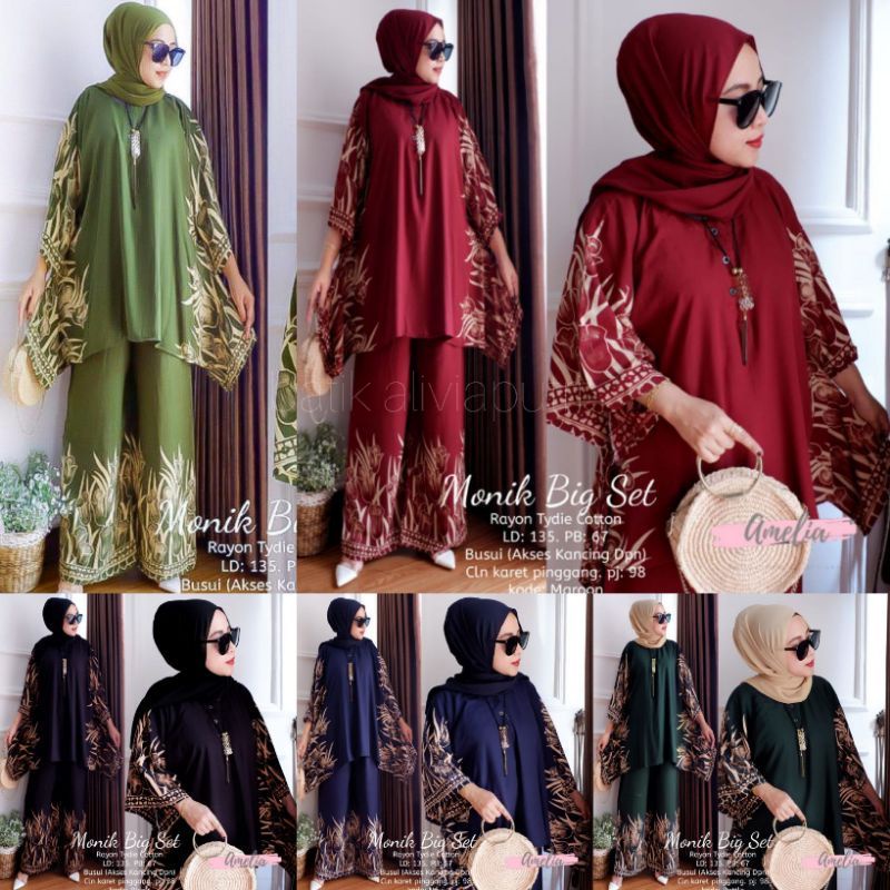 Iris Jumbo Set by Sancaka ONE SET BY ORI NAURA // DASTER SETELAN WAKA // SETELAN JUMBO // SETELAN TIE DIE JUMBO // ONE SET // SETELAN WANITA LD 130 Linia Set By ori Naura-1
