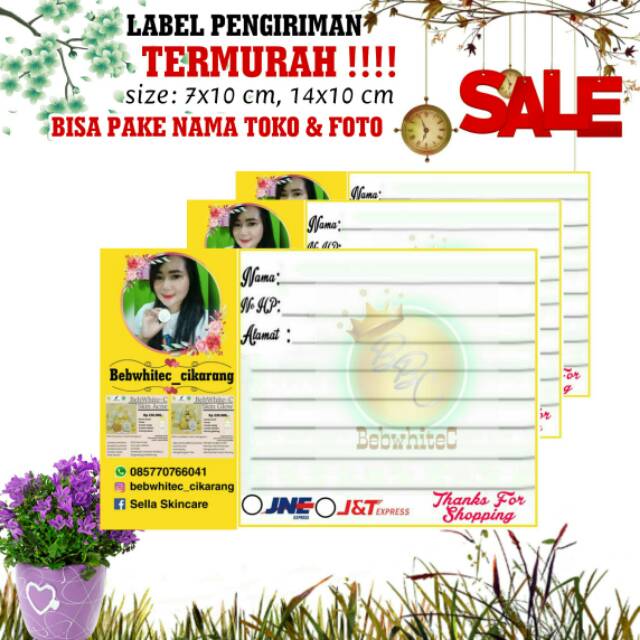 

LABEL PENGIRIMAN BEBWHITEC