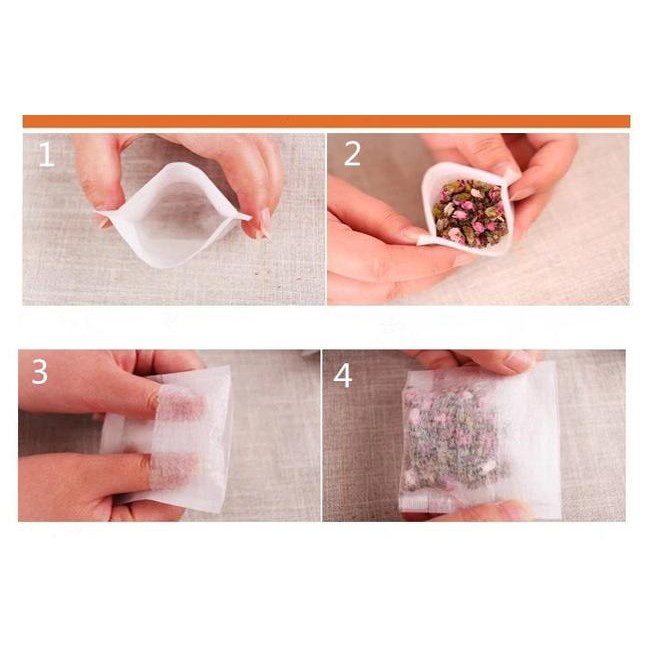 

Iw2P Kertas Saring Teh 6X8Cm Per 100Pcs Corn Fiber Tea Bag Food Grade 2Jwi