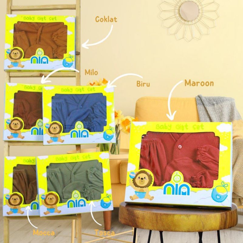 SALE!!! GIFT SET BAJU BAYI NIA-PAKET KADO BAYI-1 SET PAKET BAJU BAYI NIA