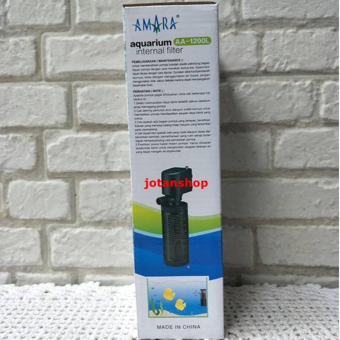 Amara AA 1200 L AA1200L Mesin Internal power Filter Aquarium Aquascape