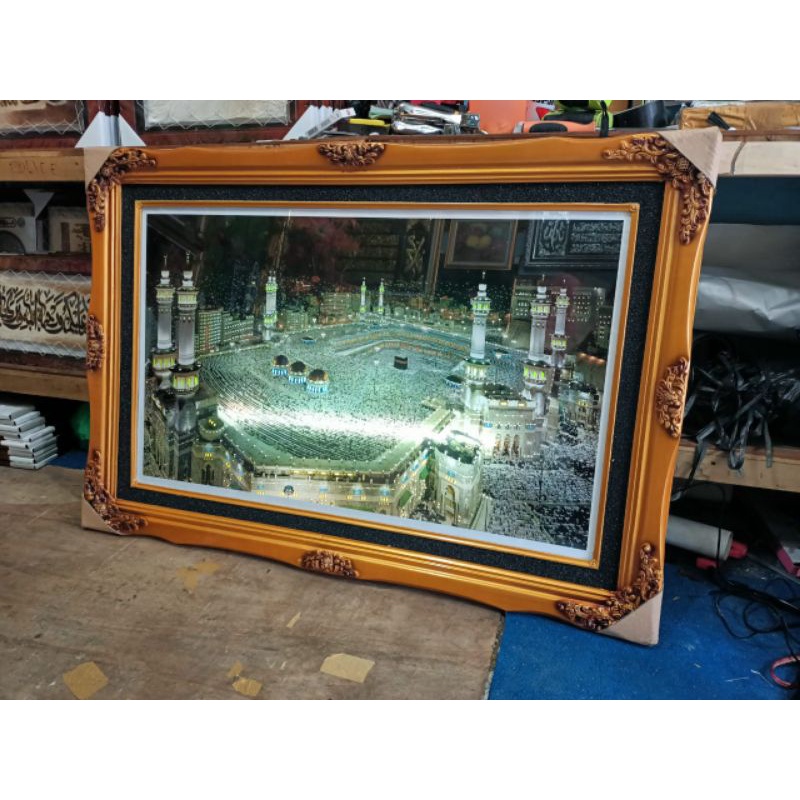 HIASAN DINDING MUROTAL QURAN KABAH LAMPU