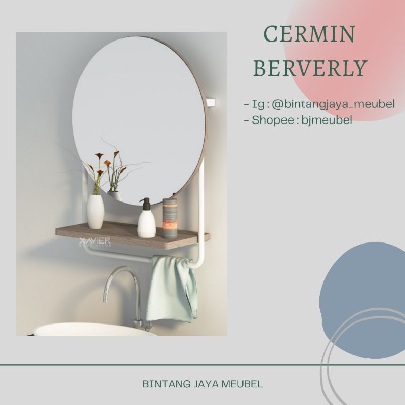 kaca cermin polos/cermin bulat/cermin dinding/cermin minimalis/cermin kamar mandi/cermin polos