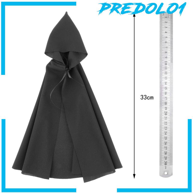 [PREDOLO1] Cloak Hooded Cape 1/6 Scale Miniature for 12&quot; PH HT Female Male Movable Doll