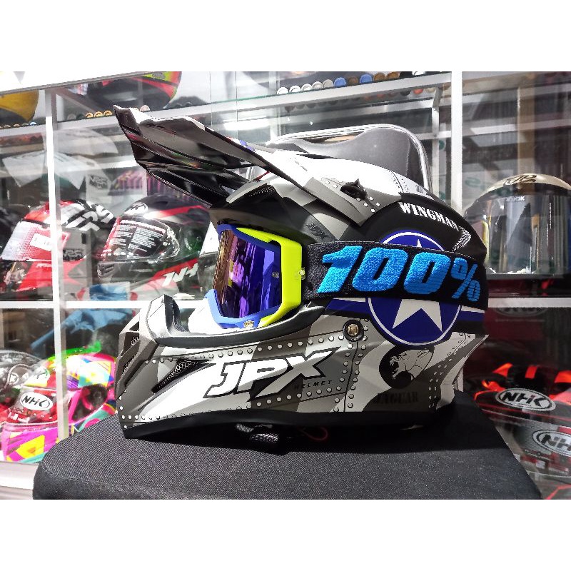 JPX Fox1 X30 Wingman Black Doff + Goggle 100%