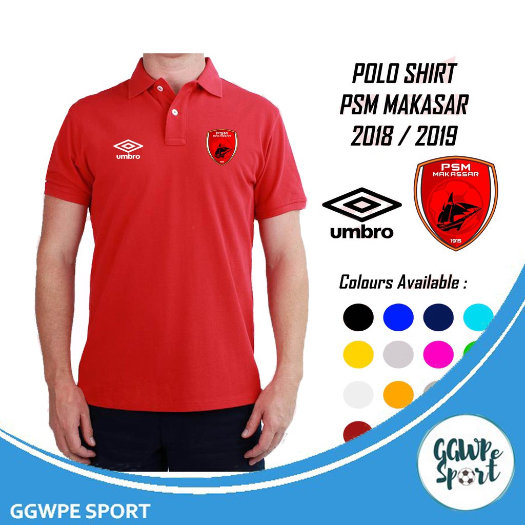 Kaos Polo Shirt Pria Psm Makassar Baju Bola Kerah Kualitas Terbaik