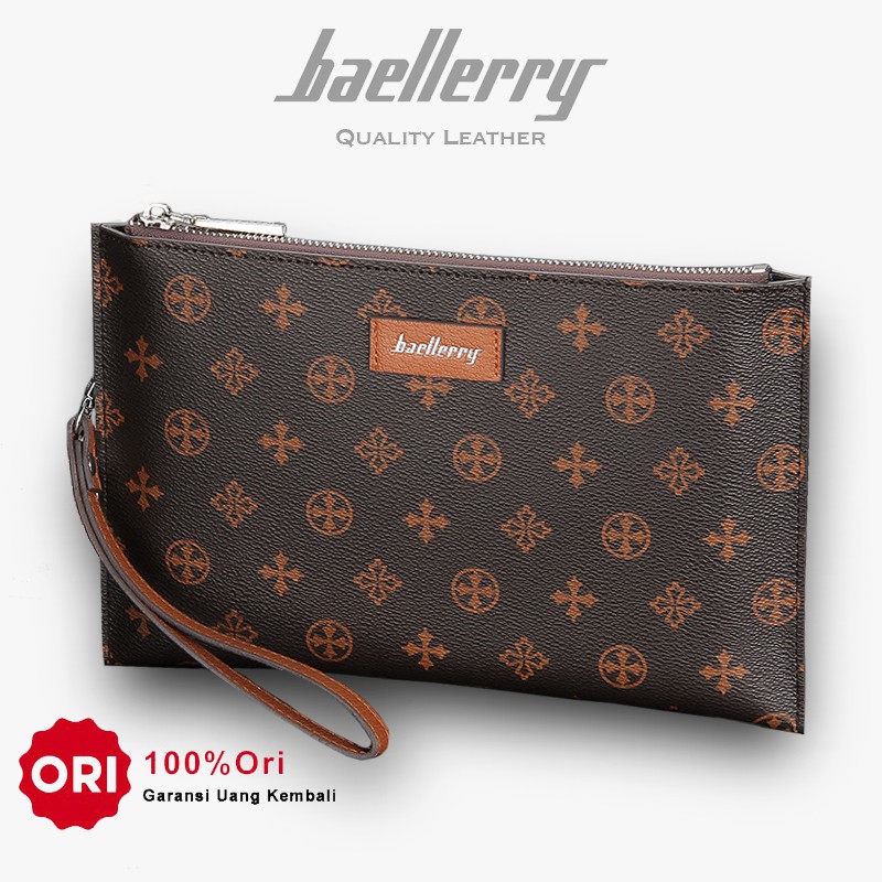 BAELLERRY S5579 Clutch Pria Wanita Bahan Kulit PU Leather Premium WATCHKITE WKOS