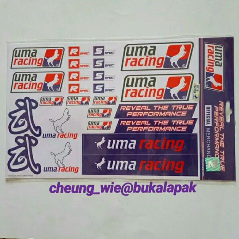 stiker Sticker set Uma Racing asli ori Official Merchandise