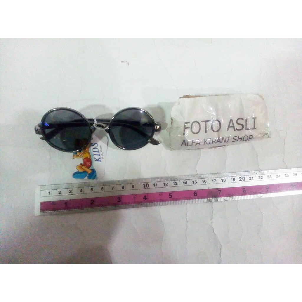 kacamata anak BoBoHo unik gaya bulat Bo Bo Ho lucu tidak silau & fashion gaya pelindung mata tidak kena debu murah-5