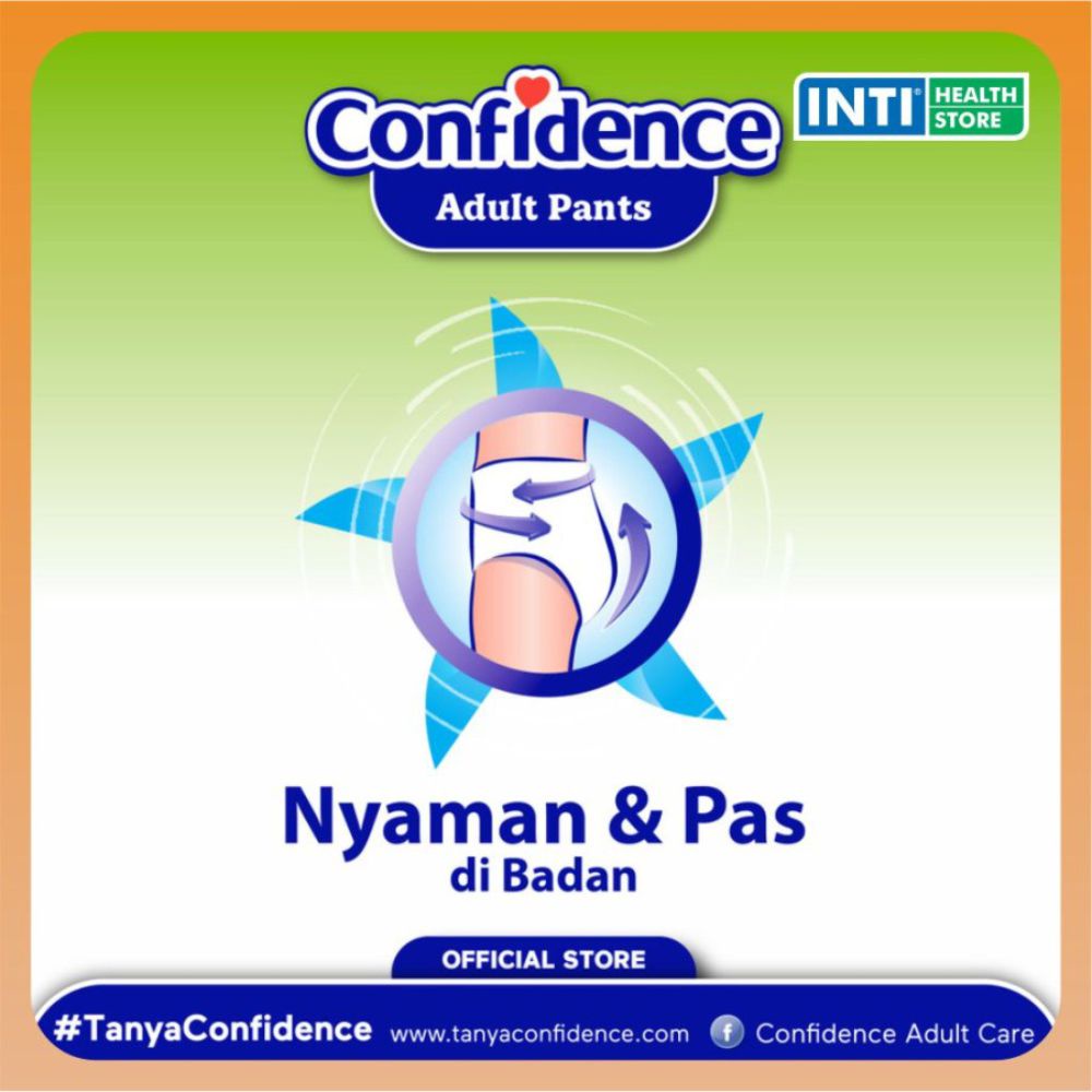 Confidence | Adult Pants L 10 | Popok Celana Dewasa | Diapers Dewasa