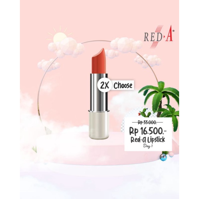 Paket 2 Red-A Lipstick