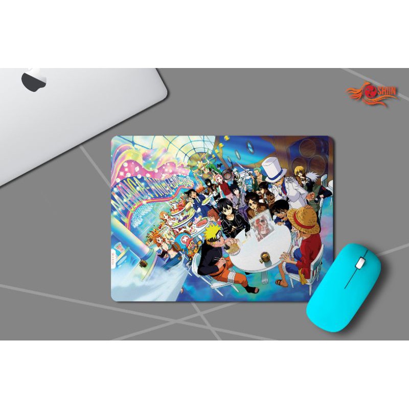 

MOUSEPAD 23X31 CM TEMA ANIME SHONEN HERO CROSS OVER TIPE 02
