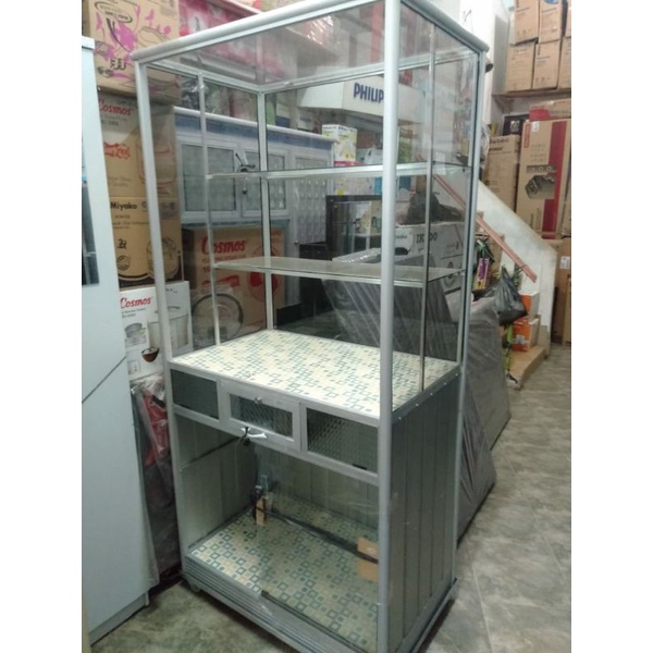 Etalase Jualan Makanan, Pempek, Gado Gado, Nasi Uduk, 3K, 4K, 5KPalembang