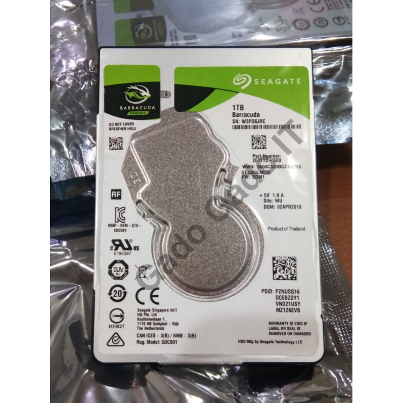 Hardisk/HDD internal laptop/Notebook SEAGATE 2,5" Inch 1TB SATA 5400RPM
