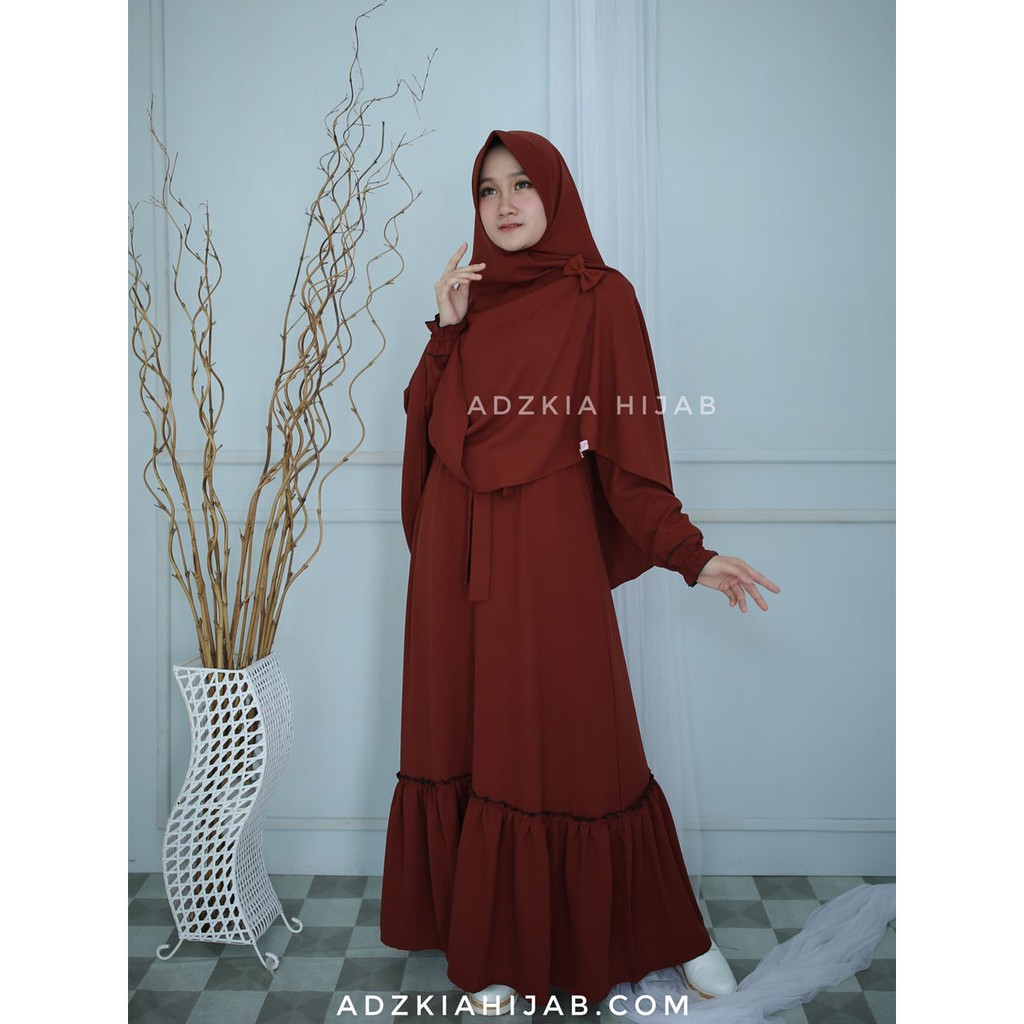 baju muslim kekinian gamis aliya by adzkia hijab syari bergaransi