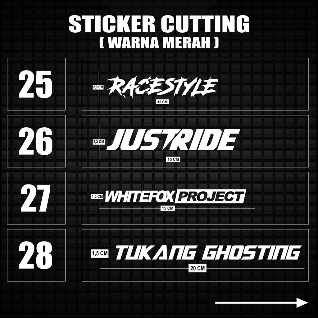 Sticker Cutting Stiker Cutting Motor Variasi (Harga per 1 pcs)