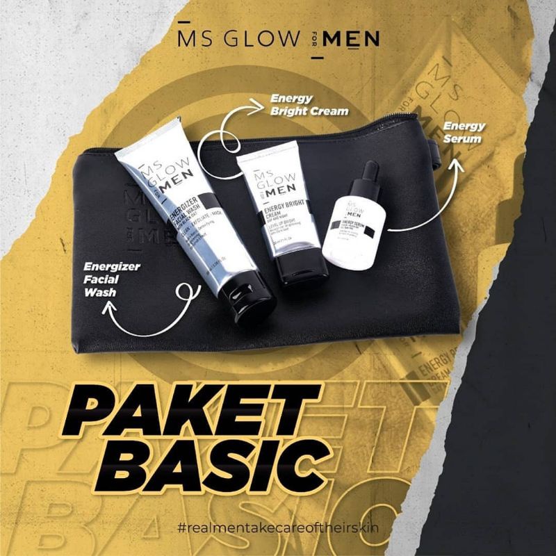 MS GLOW FOR MEN PAKET BASIC / MS MEN / MS GLOW