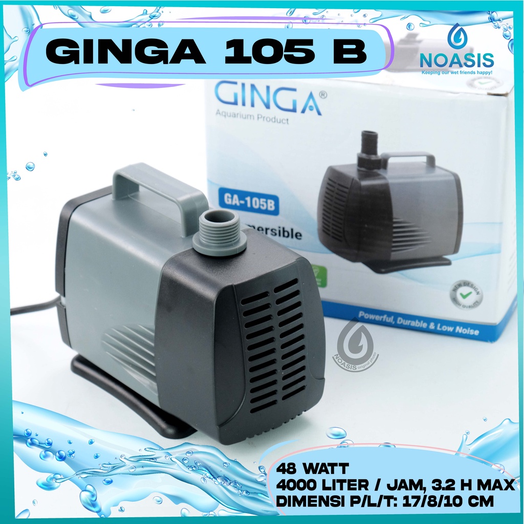 POMPA AQUARIUM CELUP WATER PUMP GINGA GA 105 B GA-105B LOW WATT