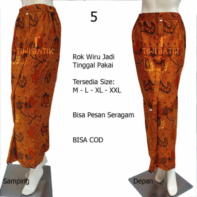 Rok Jarik Wiru Jadi Tinggal Pakai Motif Batik Klasik Solo Bawahan Kebaya