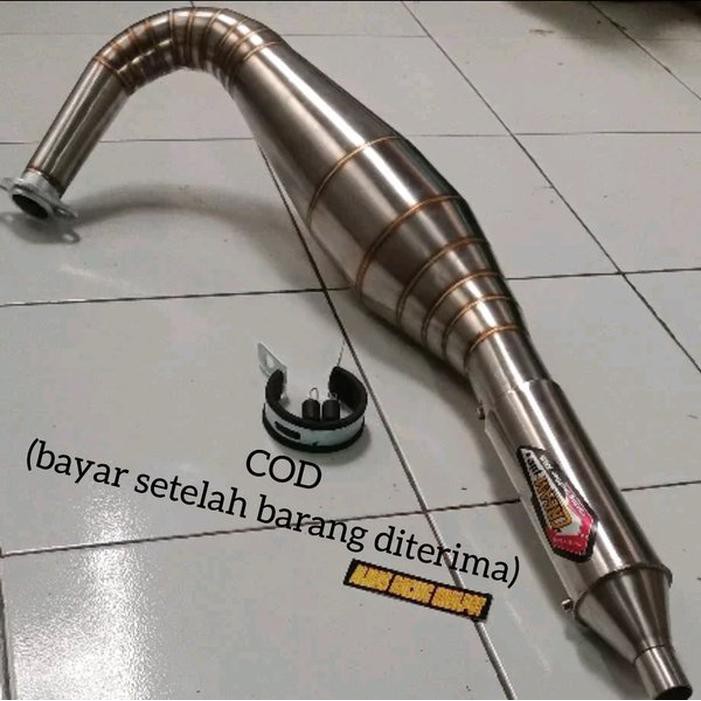 Jual Knalpot Racing Rx king 3v3 kolong stenlis parts Berkualitas