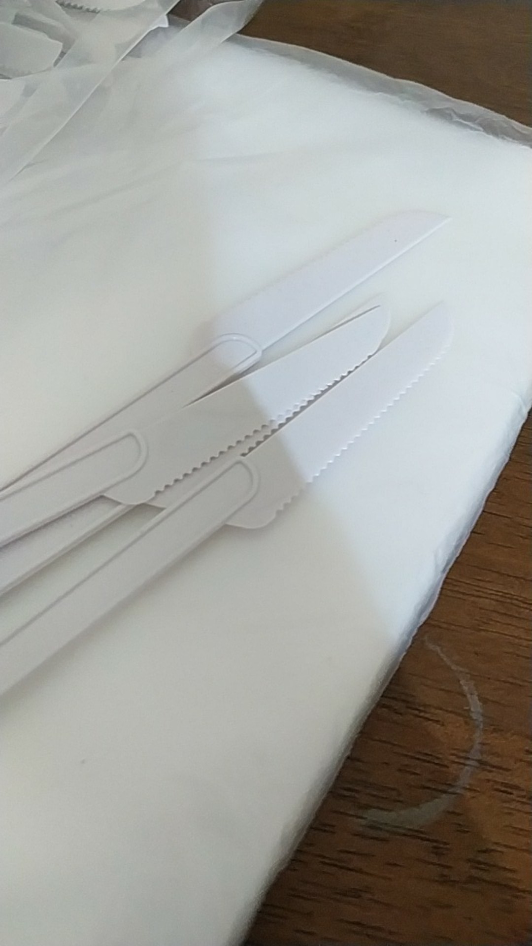 Pisau Plastik Kue Brownies Kecil Isi 100pcs