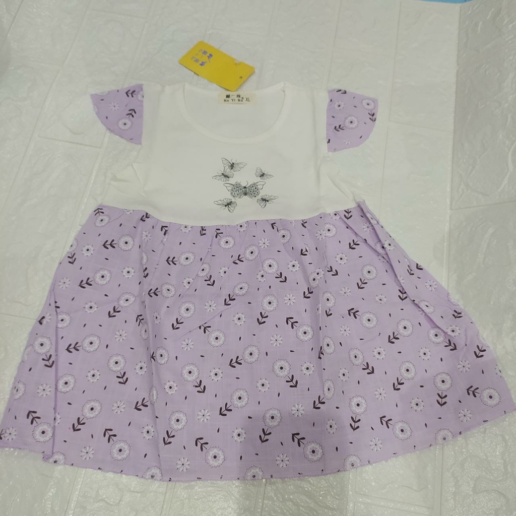 Dress Anak Impor / Dress Anak Perempuan Fashion Anak / Fashion Baby Girl Korea Motif Lucu Rok Kuyizu