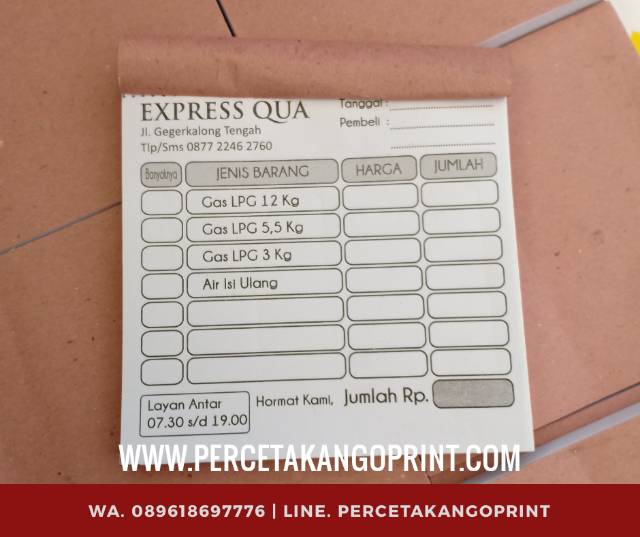 Nota Kwitansi Surat Jalan 3 Rangkap