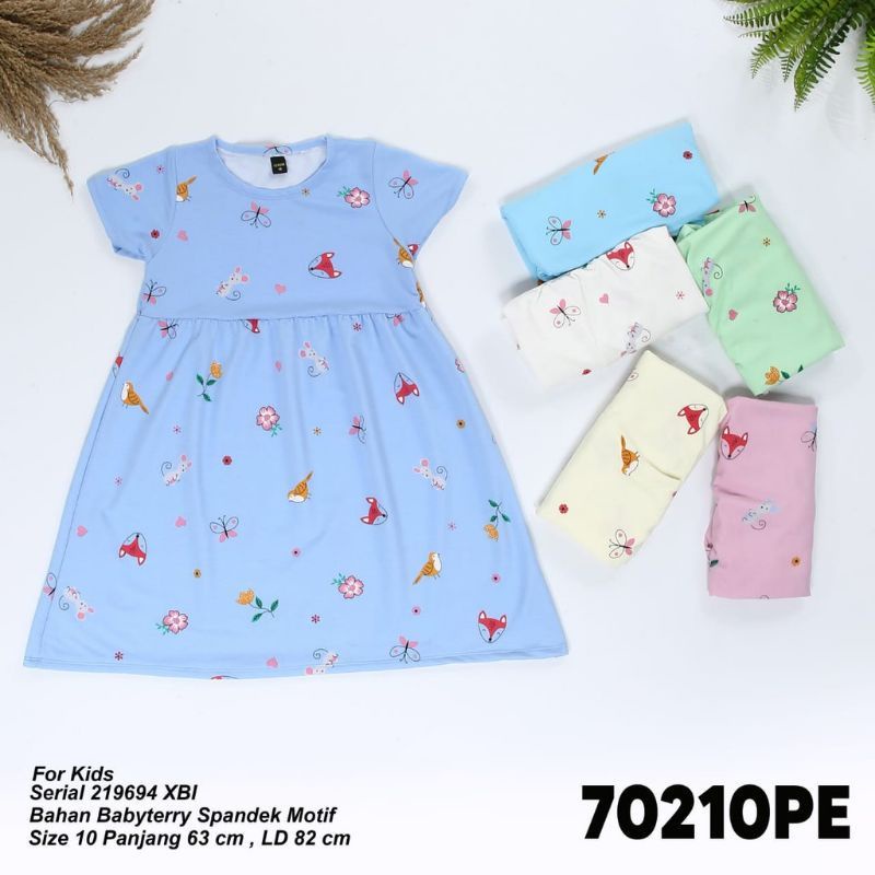 Lemone Dress Anak Daster Anak Babyterry 70210BK Banyak Motif