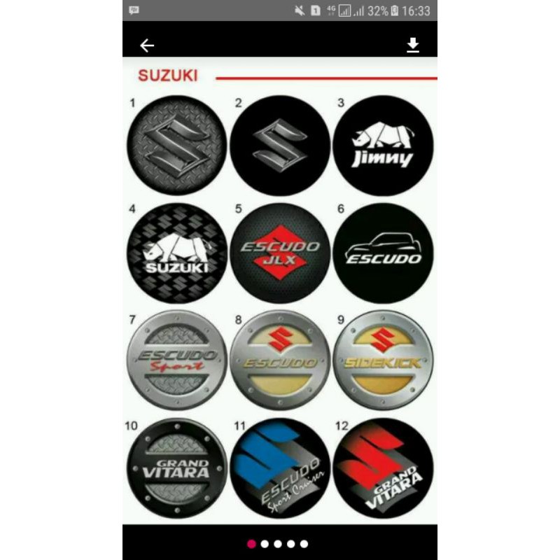 cover ban serep mobil Escudo