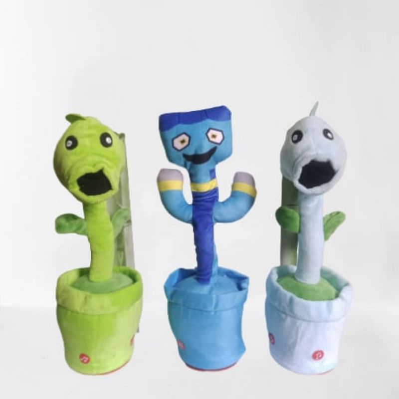 Boneka Dance Playtime Stuffed Toys Custom Dancing Speaking Cactus Interactive Dance Plush Toy Dolls Gift