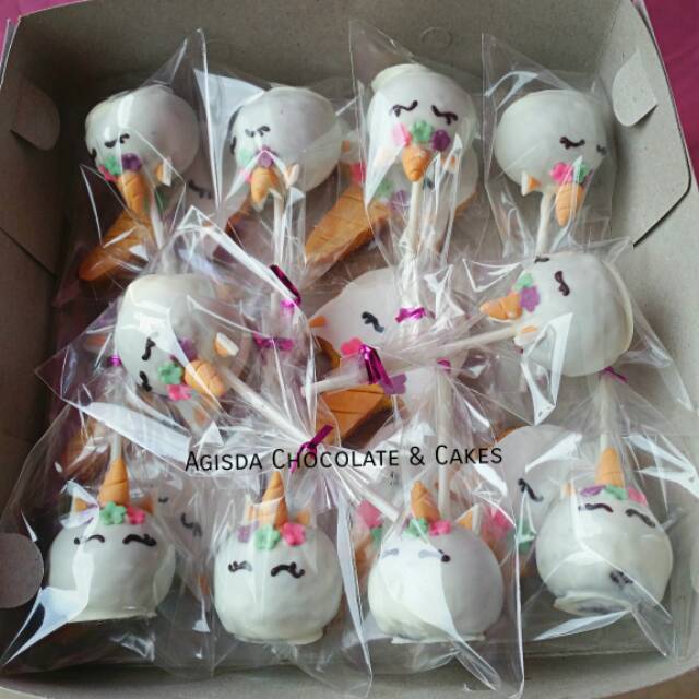 

Cakepop custom karakter tema unicorn