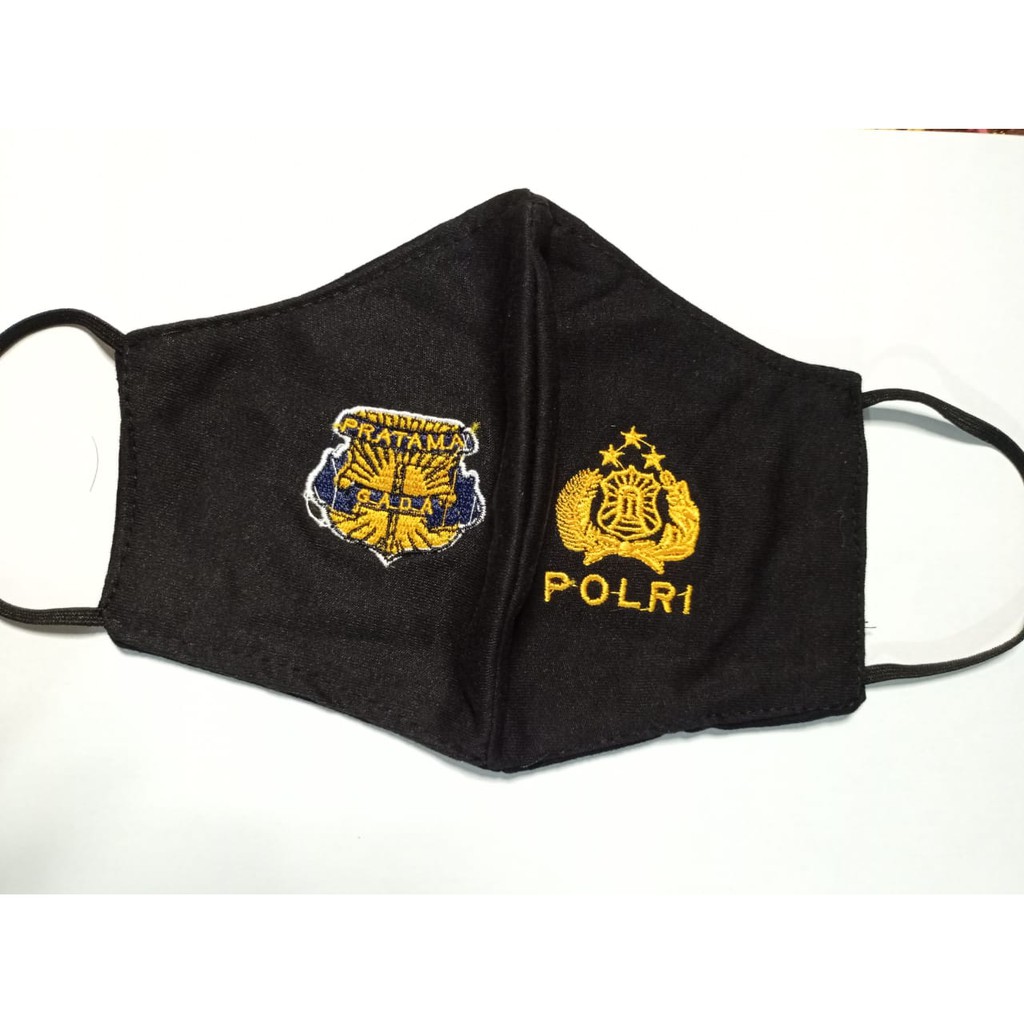MASKER BORDIR SATPAM GADA PRATAMA&POLRI/MASKER SATPAM