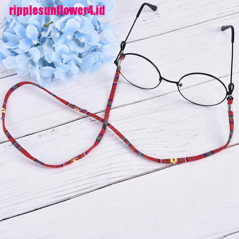 5pcs Tali Kacamata Bahan Katun Warna-Warni Gaya Etnik