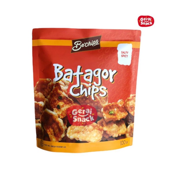 Batagor Kering BeChips Rasa Salty Spicy Asli Bandung 70 g