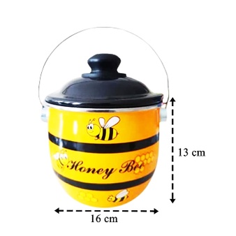 Panci Enamel Maspion Honey Bee Pot 16 cm